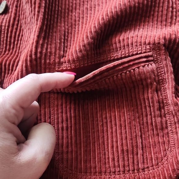 J. Jill Soft Corduroy Rust Shacket - Picture 4 of 7